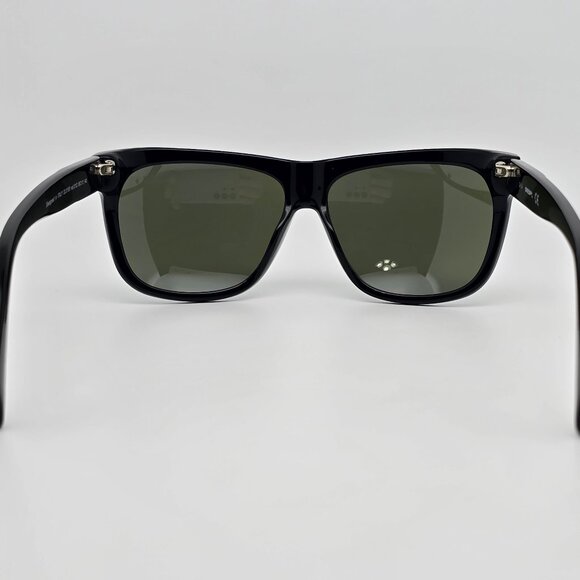 Diesel DL0100 Col.01Q Shiny Black Frame Green Mirror Lens Sunglasses Italy 58mm - Picture 4 of 12